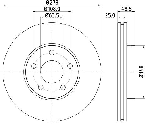 DON PCD11462 - Bremžu diski autospares.lv