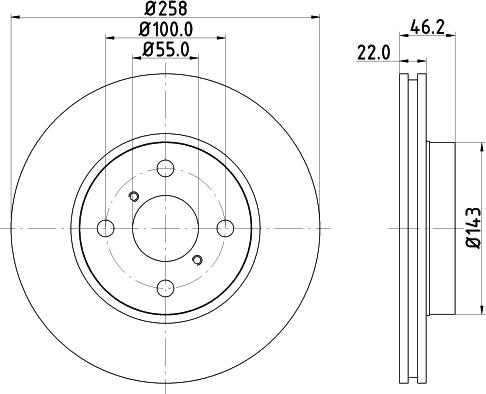 DON PCD11402 - Bremžu diski www.autospares.lv