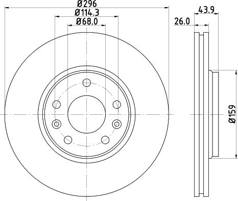 DON PCD11432 - Bremžu diski www.autospares.lv