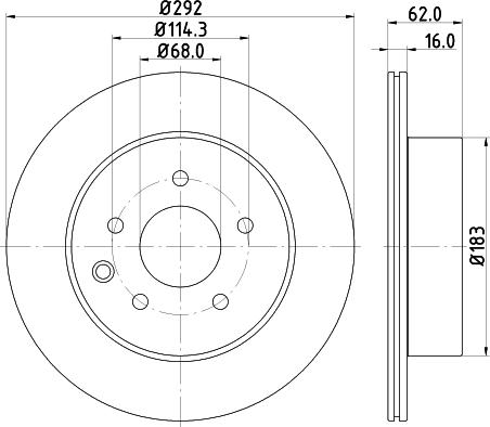 DON PCD11422 - Bremžu diski www.autospares.lv