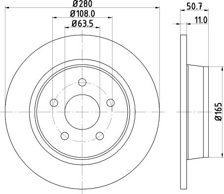 DON PCD11592 - Bremžu diski autospares.lv