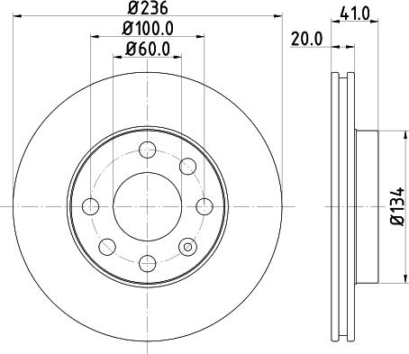 DON PCD11542 - Bremžu diski autospares.lv