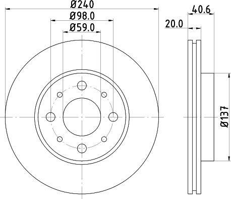 DON PCD11522 - Bremžu diski www.autospares.lv