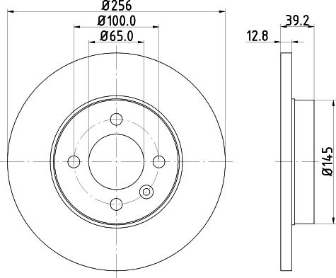 DON PCD11682 - Bremžu diski www.autospares.lv