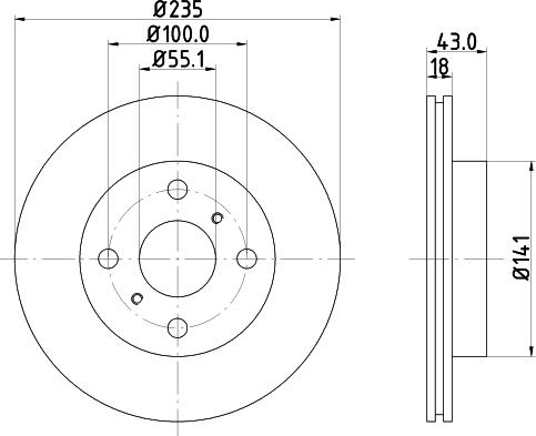 DON PCD11672 - Bremžu diski www.autospares.lv