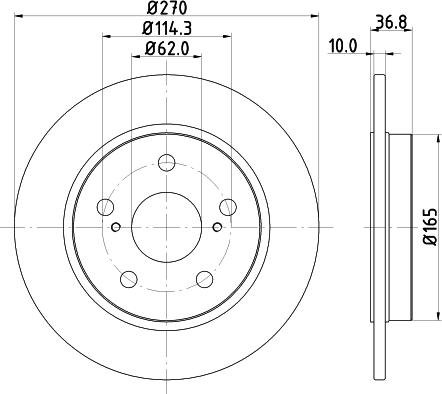 DON PCD11062 - Bremžu diski www.autospares.lv