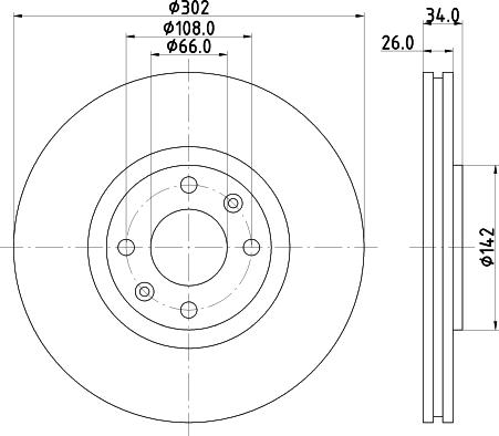 DON PCD11842 - Тормозной диск www.autospares.lv