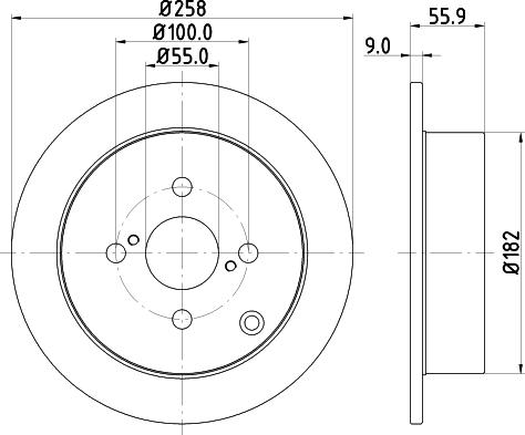 DON PCD11382 - Тормозной диск www.autospares.lv