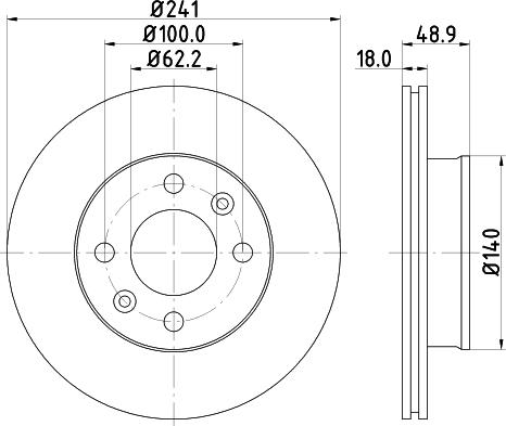 DON PCD11332 - Bremžu diski www.autospares.lv