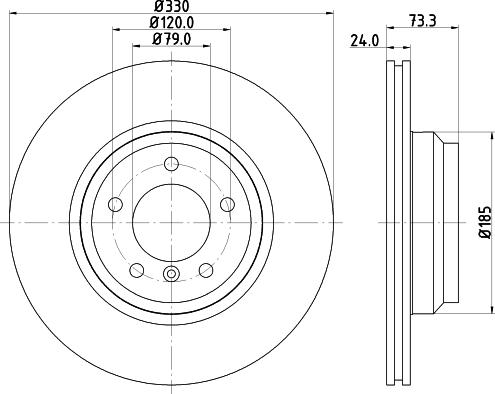 DON PCD11212 - Bremžu diski www.autospares.lv