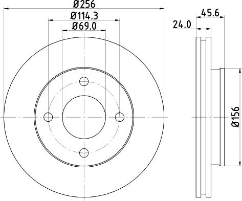 DON PCD11282 - Bremžu diski www.autospares.lv