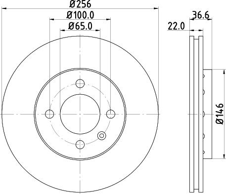 DON PCD11232 - Bremžu diski www.autospares.lv