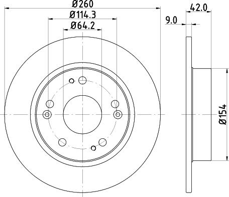 DON PCD11272 - Bremžu diski www.autospares.lv