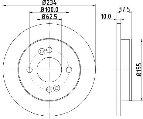 DON PCD11742 - Bremžu diski www.autospares.lv