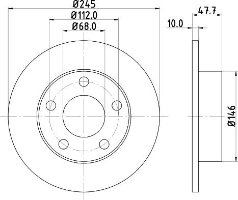 DON PCD11752 - Bremžu diski www.autospares.lv