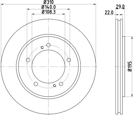 DON PCD18952 - Bremžu diski www.autospares.lv