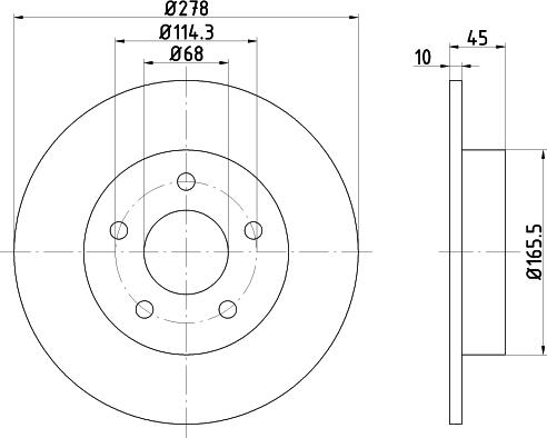 DON PCD18962 - Bremžu diski www.autospares.lv