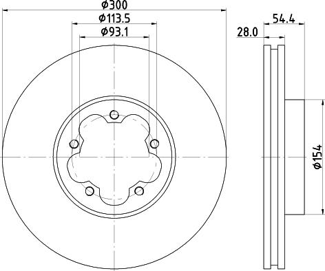 DON PCD18902 - Bremžu diski www.autospares.lv