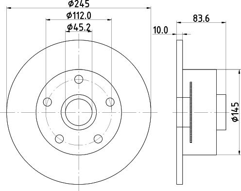 DON PCD18481 - Тормозной диск www.autospares.lv