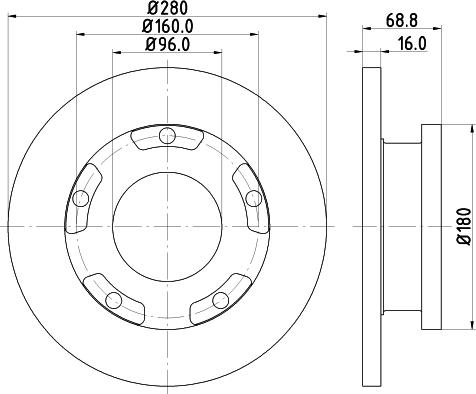 DON PCD18421 - Brake Disc www.autospares.lv