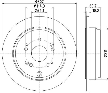 DON PCD18522 - Bremžu diski www.autospares.lv