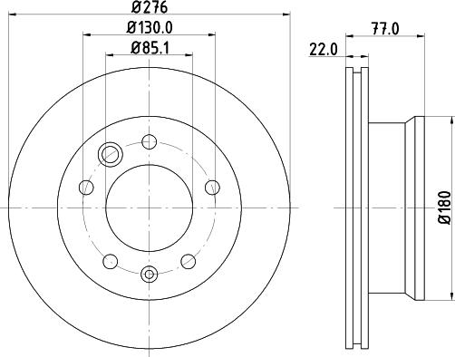 DON PCD18652 - Тормозной диск www.autospares.lv