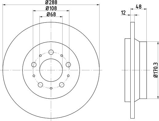 DON PCD18062 - Bremžu diski www.autospares.lv