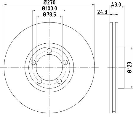 DON PCD18002 - Bremžu diski www.autospares.lv