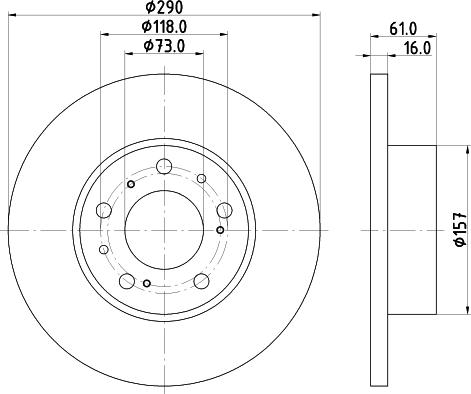 DON PCD18082 - Тормозной диск www.autospares.lv