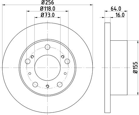 DON PCD18022 - Bremžu diski www.autospares.lv