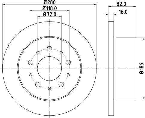 DON PCD18192 - Bremžu diski autospares.lv