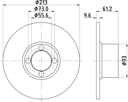 DON PCD18162 - Bremžu diski www.autospares.lv