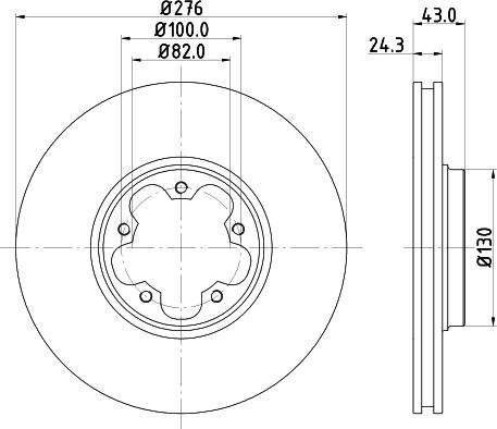 DON PCD18132 - Bremžu diski autospares.lv