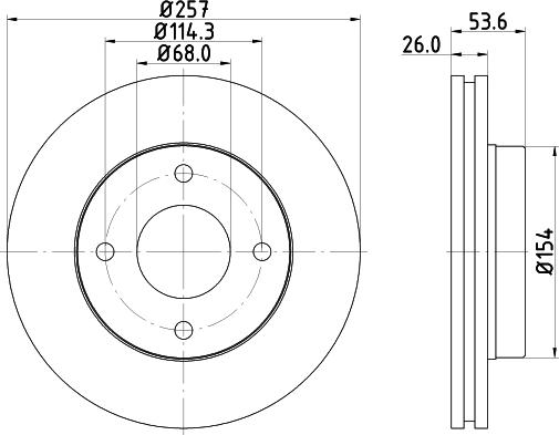 DON PCD18842 - Bremžu diski autospares.lv