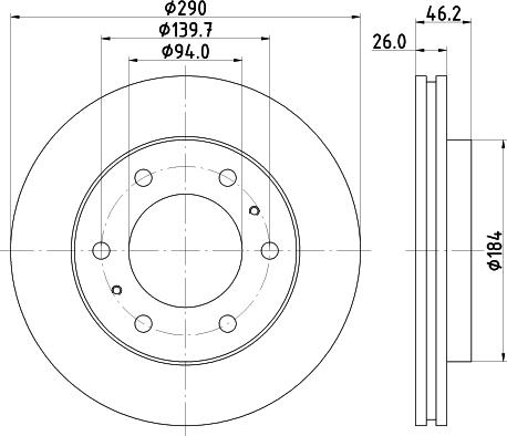 DON PCD18812 - Bremžu diski www.autospares.lv