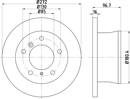 DON PCD18302 - Bremžu diski www.autospares.lv