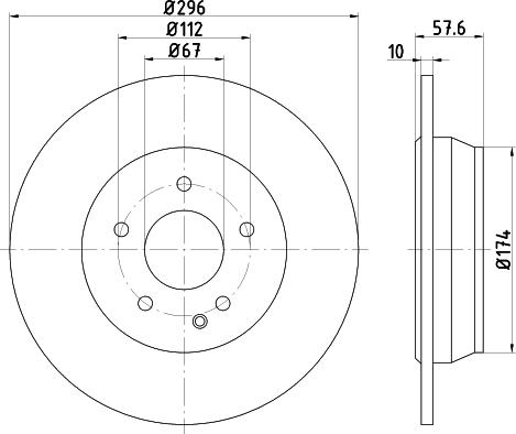 DON PCD18232 - Bremžu diski www.autospares.lv