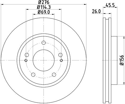 DON PCD13982 - Bremžu diski www.autospares.lv