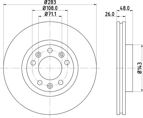 DON PCD13932 - Bremžu diski autospares.lv