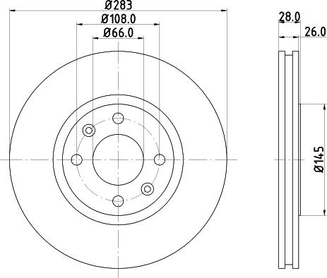 DON PCD13492 - Тормозной диск www.autospares.lv