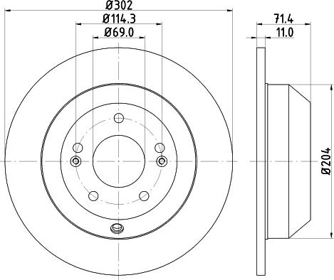 DON PCD13402 - Bremžu diski www.autospares.lv