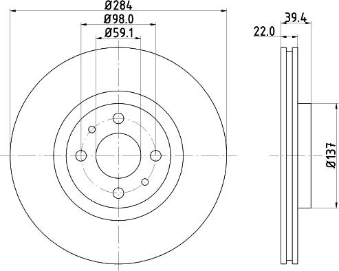 DON PCD13432 - Bremžu diski autospares.lv