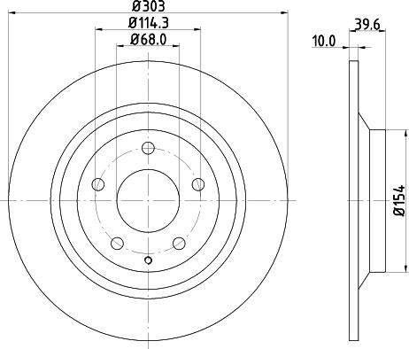 DON PCD13542 - Bremžu diski www.autospares.lv