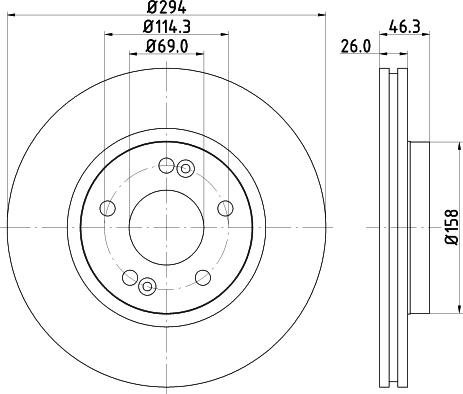 DON PCD13642 - Bremžu diski www.autospares.lv