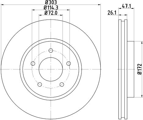 DON PCD13042 - Bremžu diski www.autospares.lv