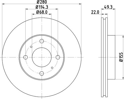 DON PCD13062 - Bremžu diski autospares.lv