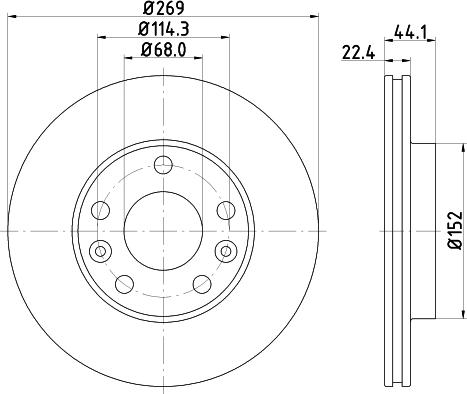 DON PCD13132 - Bremžu diski www.autospares.lv