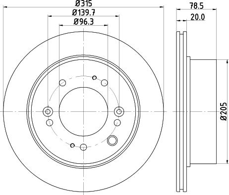 DON PCD13802 - Bremžu diski www.autospares.lv