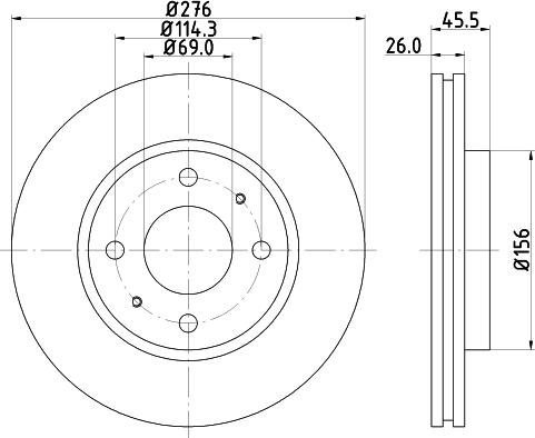 DON PCD13882 - Bremžu diski www.autospares.lv