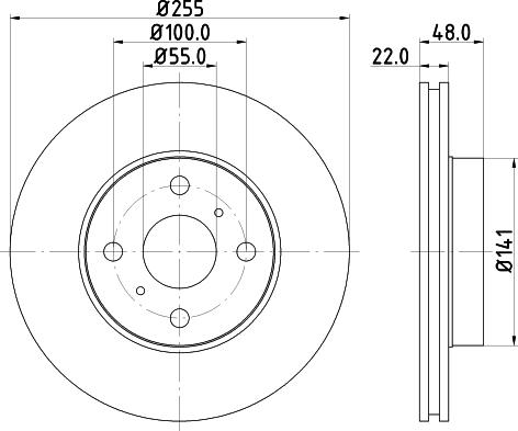 DON PCD13302 - Bremžu diski www.autospares.lv